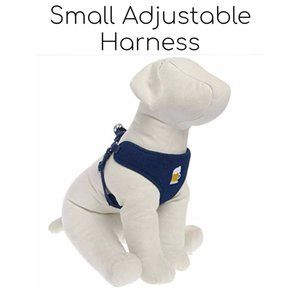 Top Paw Beer Mug Comfort Adjustable Dog Harness in a Blue Padded Mesh Sz SM